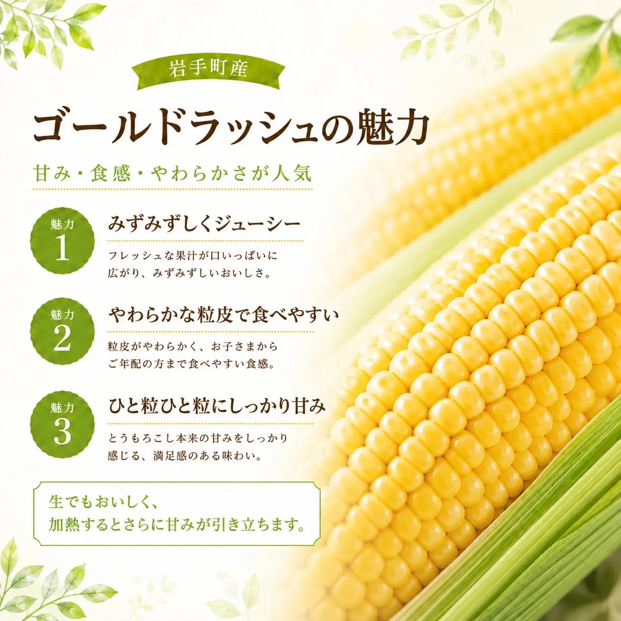 先行予約 とうもろこし L 約3kg 約8～9本 ゴールドラッシュ 岩手町産 2027年発送 