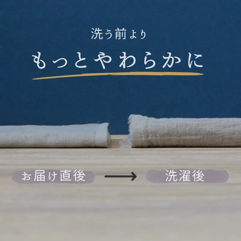 4重ガーゼ ミニバスタオル 4枚セット（サンドベージュ＆ダークグレー）