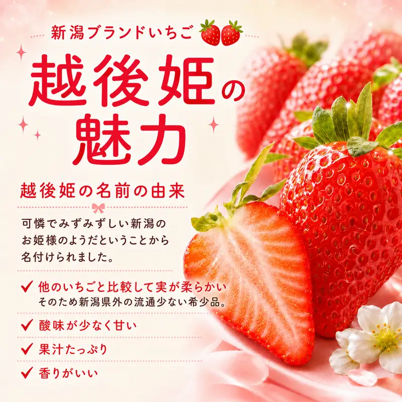 【先行予約｜2027年4月中旬より出荷開始】いちご 中粒 カラダよろこぶ 越後姫 約200g×2パック (18～30粒入り) イチゴ 苺 定植後化学農薬不使用 渡辺農園 上越市 新潟県