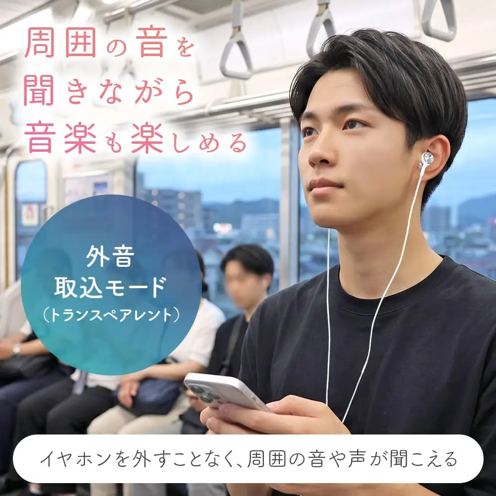 有線イヤホン ノイズキャンセリングモデル 1年保証 USB-C