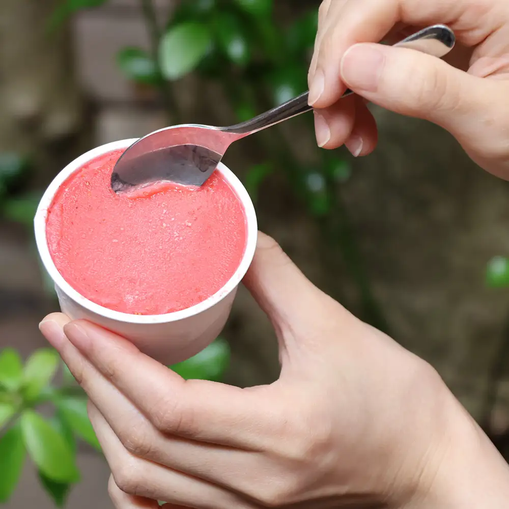 【とちあいか70％使用】栃木県さくら市産「さくらベリー」の濃厚いちごジェラート 90ml×6個