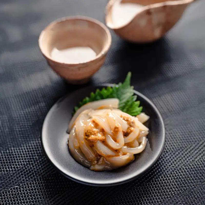 仙崎産 イカ塩うに 50g×2本｜剣先イカ うに 塩辛 漁師手作り ご飯のお供 海鮮 冷凍(10166)