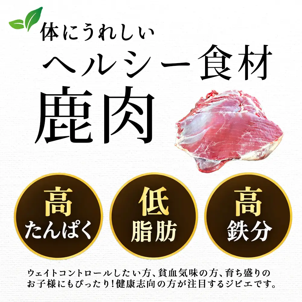 知内町産蝦夷鹿[内もも] 500g