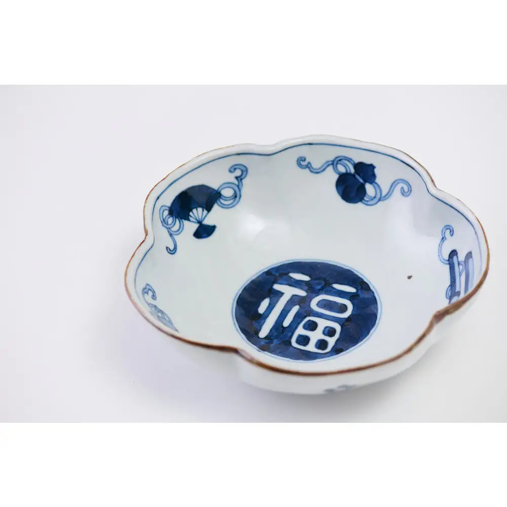 6寸梅型鉢　宝文