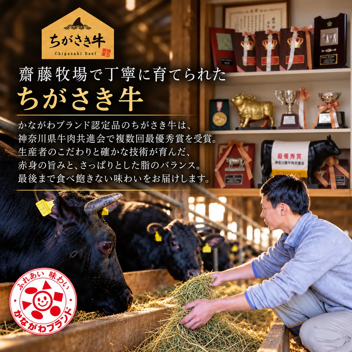ちがさき牛 サーロインステーキ 約180g×2枚（計約360g）ステーキ 牛肉 和牛 ブランド牛 ステーキ肉 赤身 ヘルシー さっぱり 脂が少ない 霜降り お肉 肉 国産 冷凍  贈答 ギフト 国産牛肉 冷凍 湘南 齋藤牧場 神奈川県 茅ヶ崎市