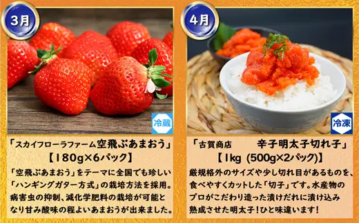 【12回届く！（1月～12月）】福岡グルメ定期便★福岡の人気商品を年12回お届け！[H7034]