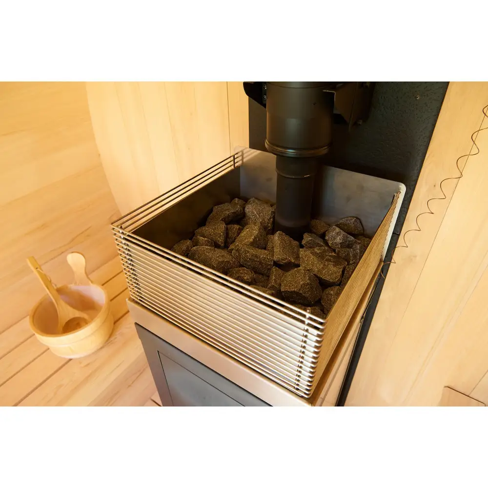 【石川県能美市】屋外用ペレットストーブ式バレルサウナ４名用