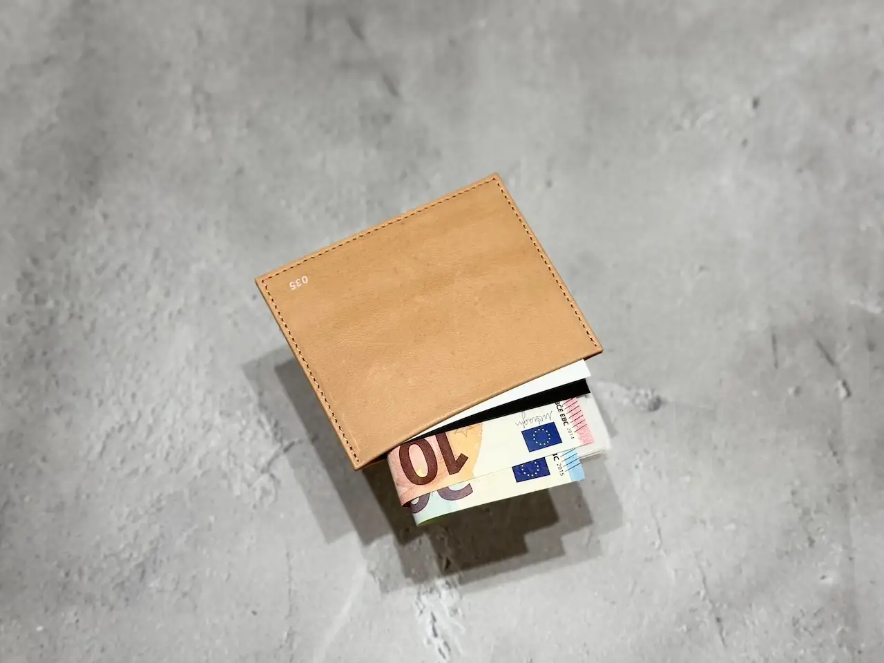 slim wallet mini / 035　エゾ鹿革 ミニウォレット 希少