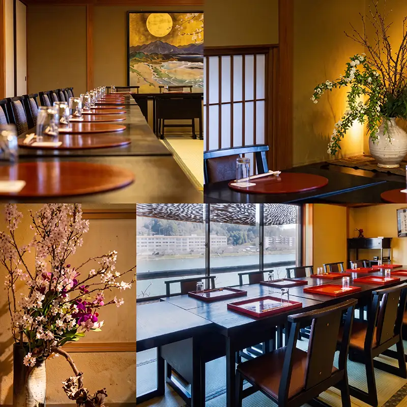 石山寺門前の山紫水明の地で創業115年の料亭 日本料理 新月 お食事券 20,000円