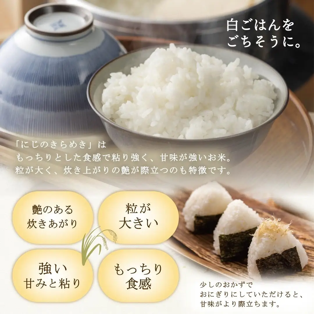 お米 にじのきらめき 玄米 10kg お米