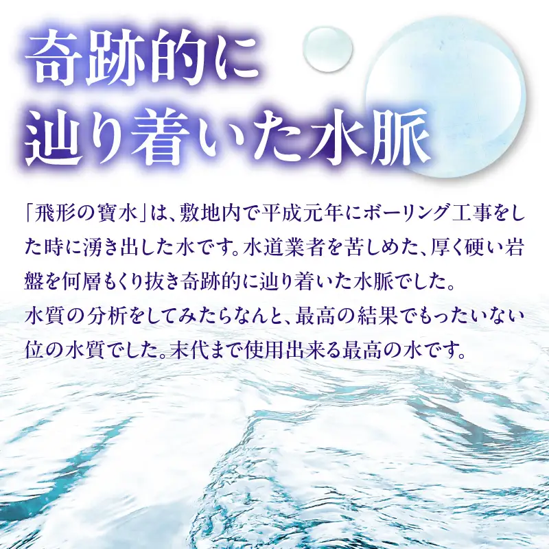 飛形の寶水（10ℓ）×2ケース【八女飛形蒸留所】 天然水 ナチュラルミネラルウォーター pH 7.3 地下水 軟水 飲料水 水 福岡県 八女市 016-036