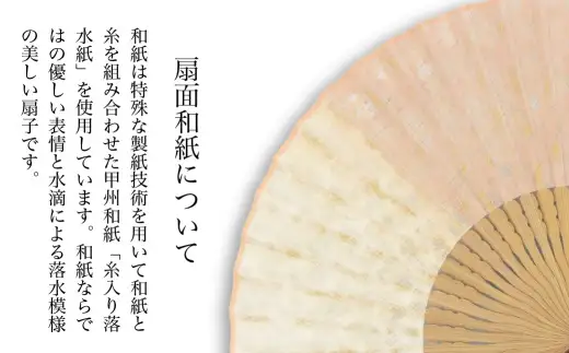 【杉山江見堂】ワインの澱染「糸入り落水扇子」ワイン染扇子（７寸５分３０間）　男性向け 扇子 せんす 藍染め 贈答 ギフト 父の日 プレゼント
