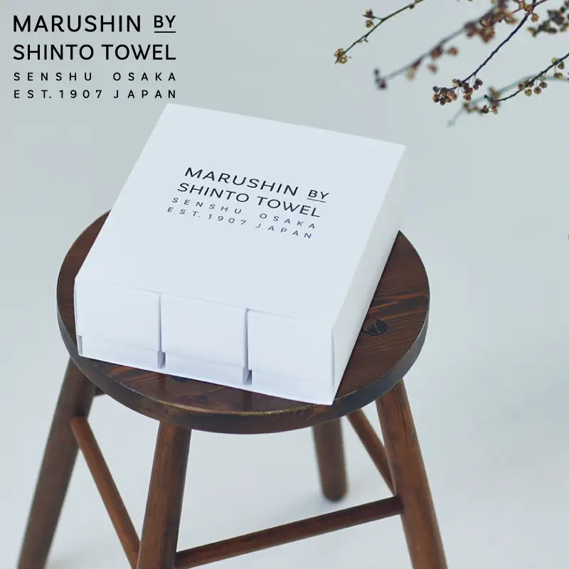 【高島屋選定品】MARUSHIN by SHINTO TOWEL シマ 贈りもの フェイスタオル・ハンドタオル 3箱セット S-set-3