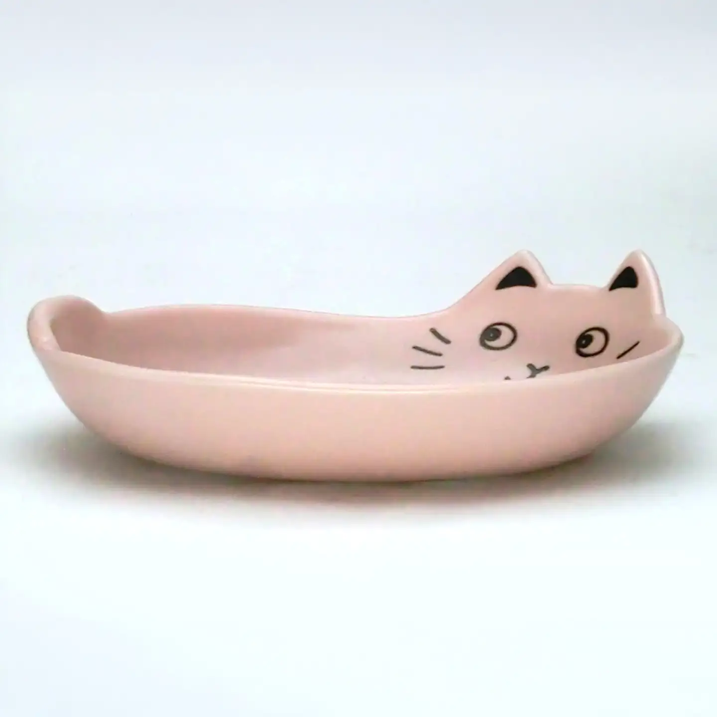 【美濃焼】ネコカレーセット ピンク 【山勝美濃陶苑】 カレー皿 食器セット 猫[MEC064]