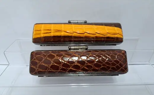 高級本象牙横目（日輪）芯持ち印鑑　18.0mm×90mm（ワニまたはカメケース・桐箱ケース付き）はんこ ハンコ 実印 銀行印 認印 オーダー