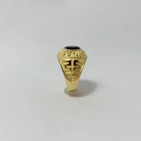 アクセサリー 指輪 (鋳造)K18YG オニキス サイズ 29号【配送不可地域：沖縄県】【1769392】