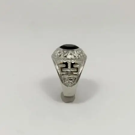 アクセサリー 指輪 (鋳造)PT950　オニキス　 サイズ 15号【配送不可地域：沖縄県】【1770630】