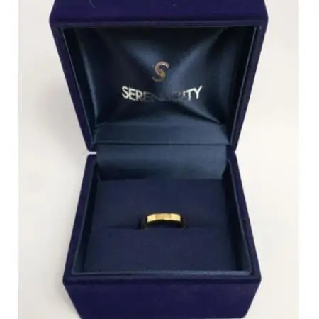 アクセサリー 指輪(鍛造)K18イエローゴールド  ストレート平角デザイン サイズ 15号【配送不可地域：沖縄県】【1772454】