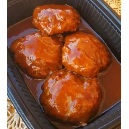 美作育ちの ☆ゆたかや牛☆ (黒毛肉牛)手造り生ハンバーグ1.2kg(2個×6P)【配送不可地域：離島】【1785866】