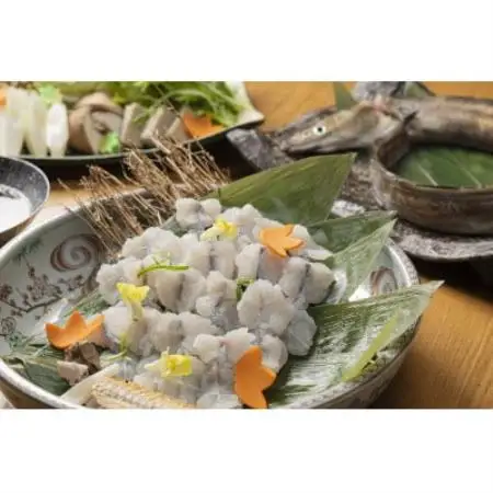淡路産鱧(はも)の贅沢鱧(はも)しゃぶセット　〆の蓮根麺付　(3～4人前)《冷凍》【配送不可地域：離島】【1758021】