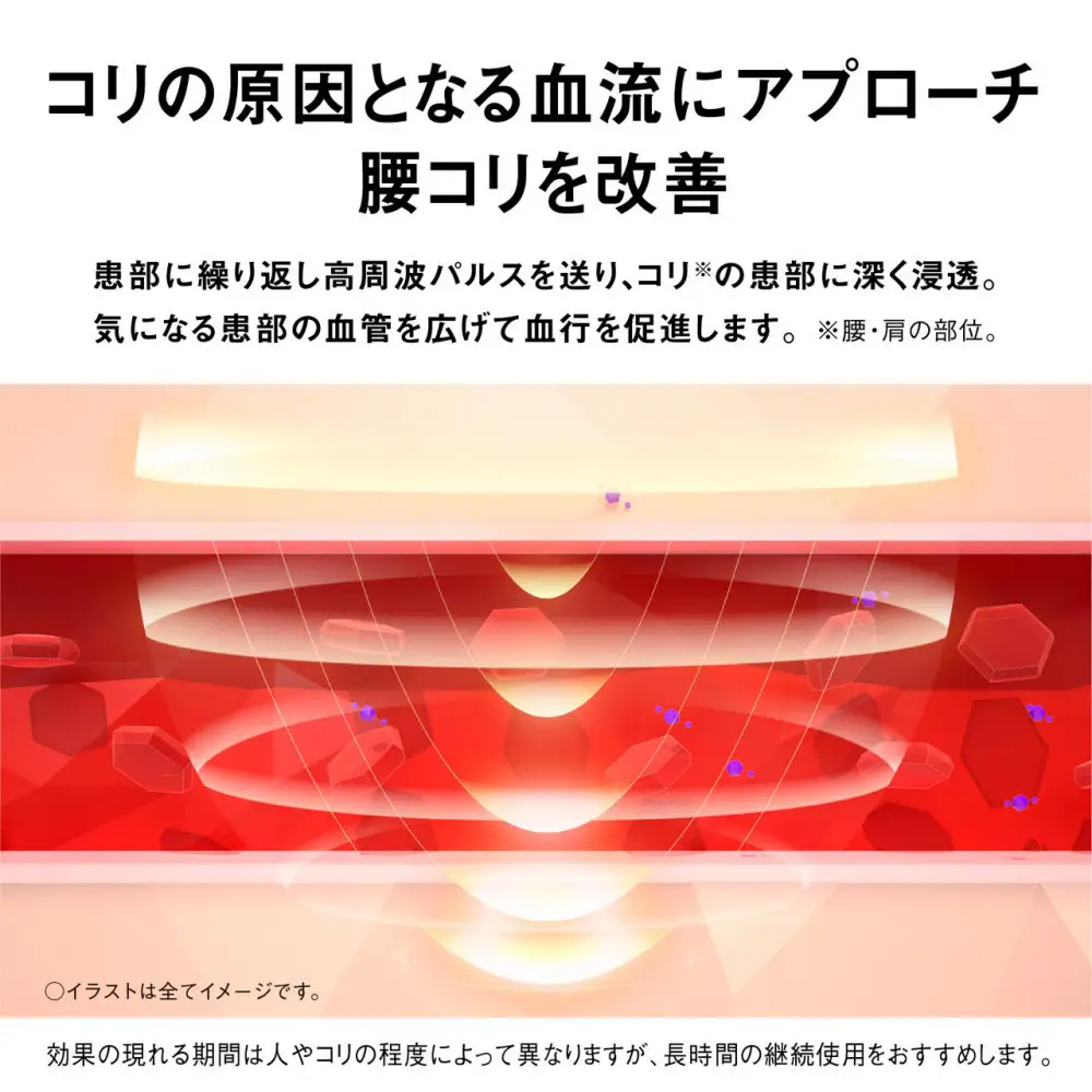 パナソニック 高周波治療器コリコランワイド（腰用セット）EW-RA550W-K ブラック