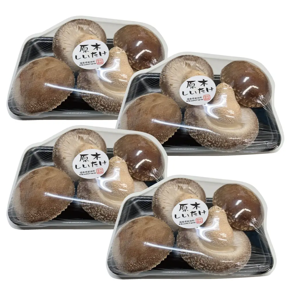 福島県産 原木生しいたけ 特秀品 800g(200g×4p) | 新地町 国産 しいたけ 椎茸 肉厚 きのこ きのこ類 原木栽培 農家直送 産地直送 お取り寄せ