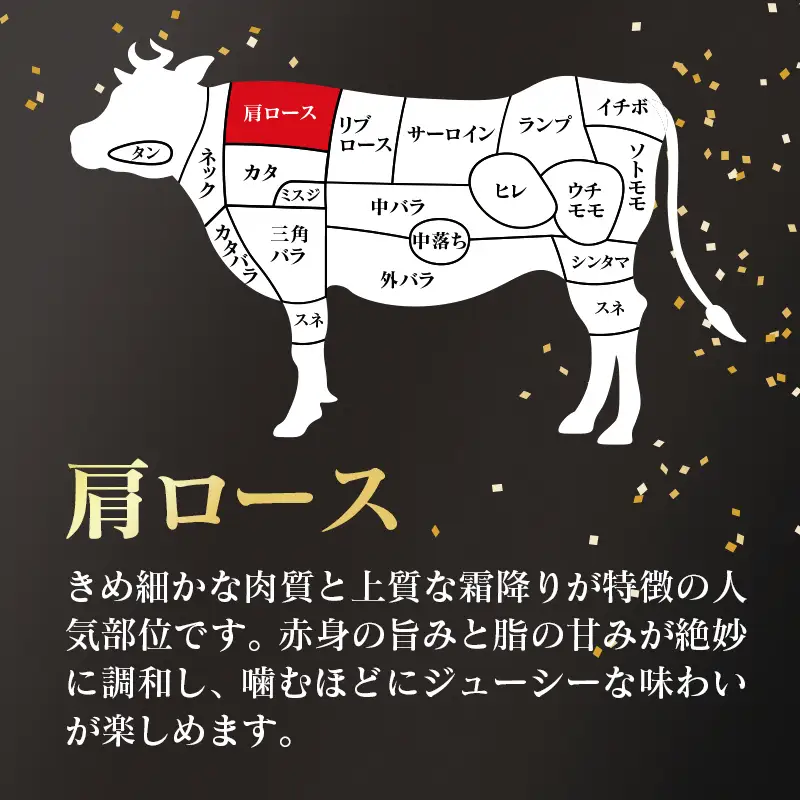 黒毛和牛肩ローススライス500g A4～A5等級 【ハラール認証】ハラルビーフ＜58-66a＞
