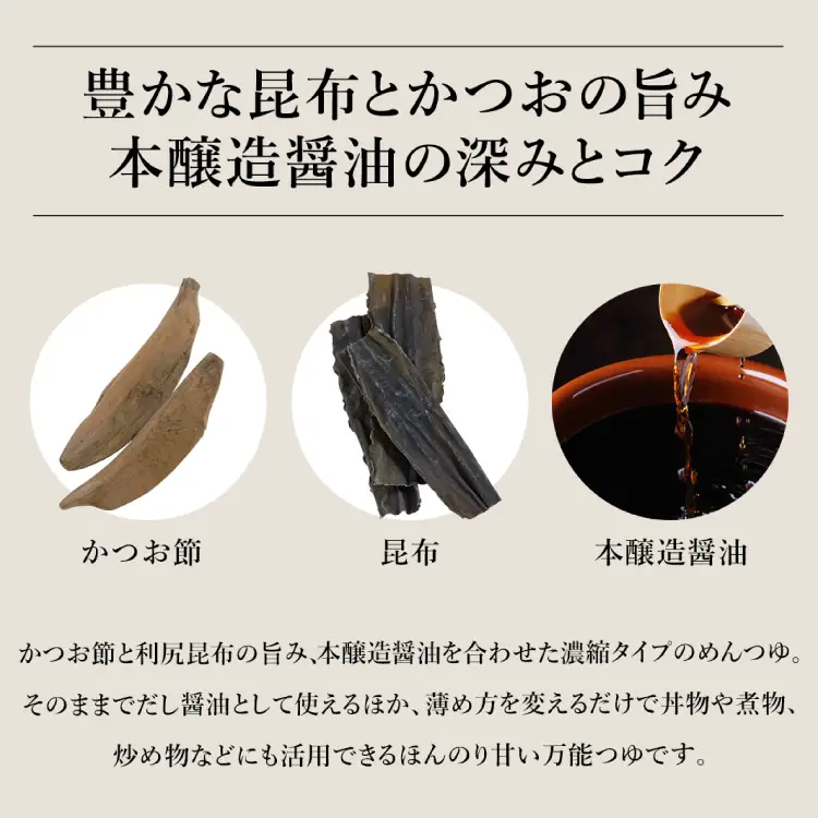 めんつゆ だし醤油 えろーうもおてごめんつゆ 1L×2本セット