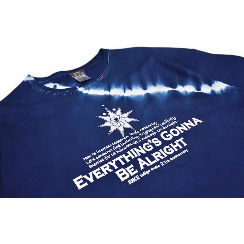 濃紺藍染めTシャツ（ワイドシルエット） Z  ASCENSION  黒部の名水染め　Tシャツ ファッション 服 男性 メンズ 女性 レディース 藍染め 藍染 染物 XXLサイズ