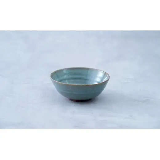 有田焼 青磁 貫入4寸小鉢 4個セット 【茂正工房 梶原大敬】うつわ 器 和食器 磁器 陶器 小鉢 青磁 貫入 作家もの 手作り セット ギフト ak054