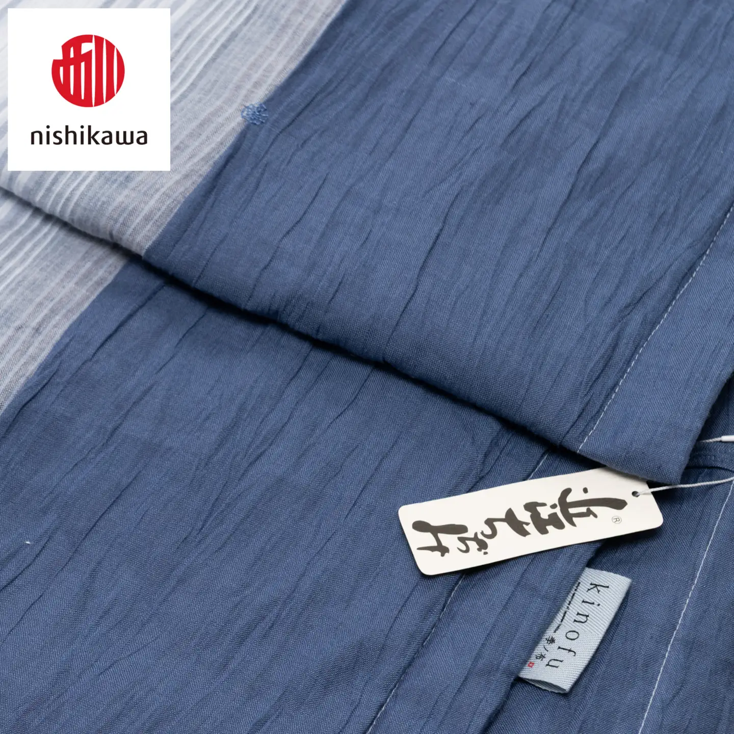 【nishikawa/西川】 [季の布］　麻肌掛けふとんSLサイズ　ブルー　AE05102043　KF5603【P440W】