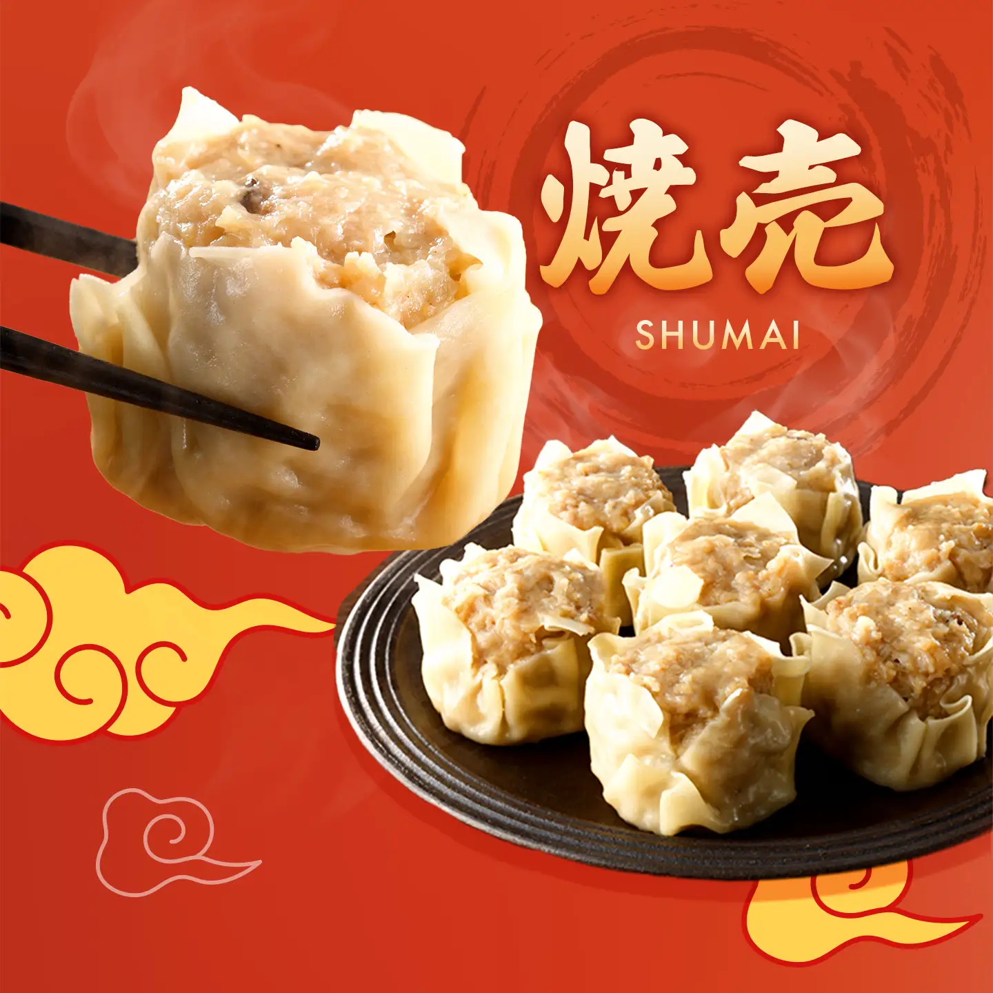 近江牛と豚肉の合挽餃子と焼売セット【HH01W】