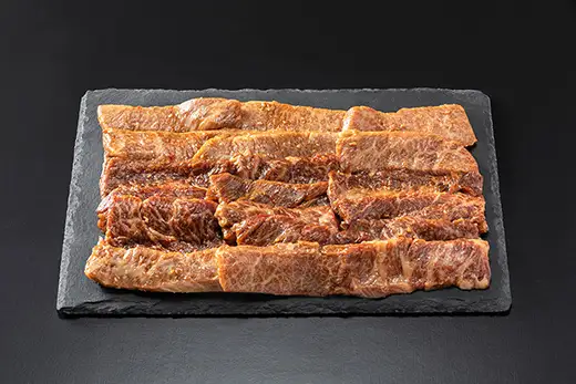 【ふるなび限定】近江牛 特製タレ漬けカルビ 焼肉用 【500g】【BS07W-FN】