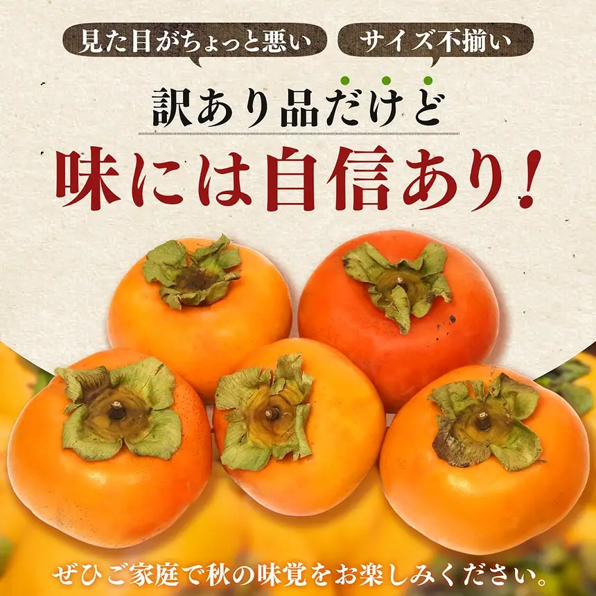 訳あり 富有柿 約10kg(42個～48個) 