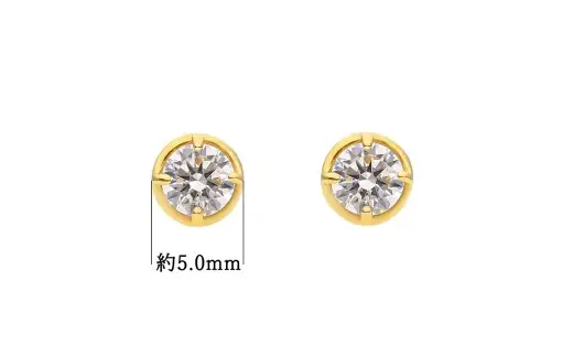 K18 0.4ct ダイヤモンド富士ピアス 41-3231 ピアス  ジュエリー 贈り物 ギフト プレゼント