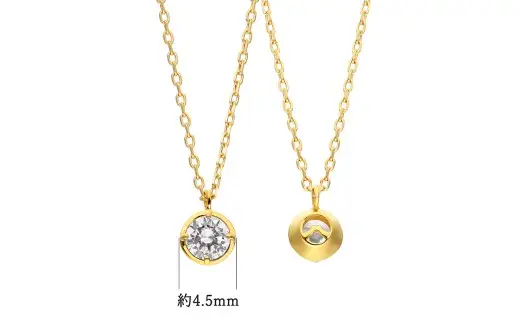 K18 0.2ct ダイヤモンド富士ネックレス 60-8982  ネックレス ジュエリー 贈り物 ギフト プレゼント