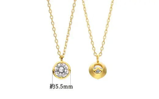 K18 0.3ct ダイヤモンド富士ネックレス 60-8983  ネックレス ジュエリー 贈り物 ギフト プレゼント