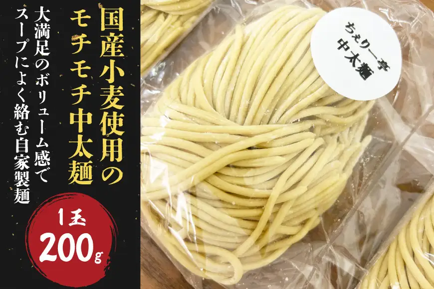 ラーメン【ちぇりー亭スペシャルセット】5種のスープ 中太麺 200g 国産小麦使用