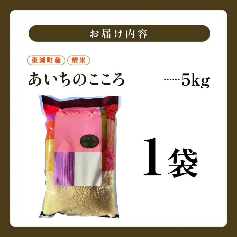 【令和8年度産】東浦町産 あいちのこころ 5kg｜米