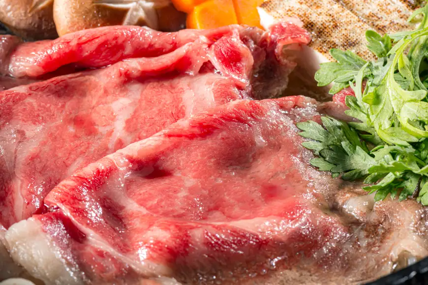 AK096【3回定期便】長崎和牛 霜降りもも肉 スライス 400g