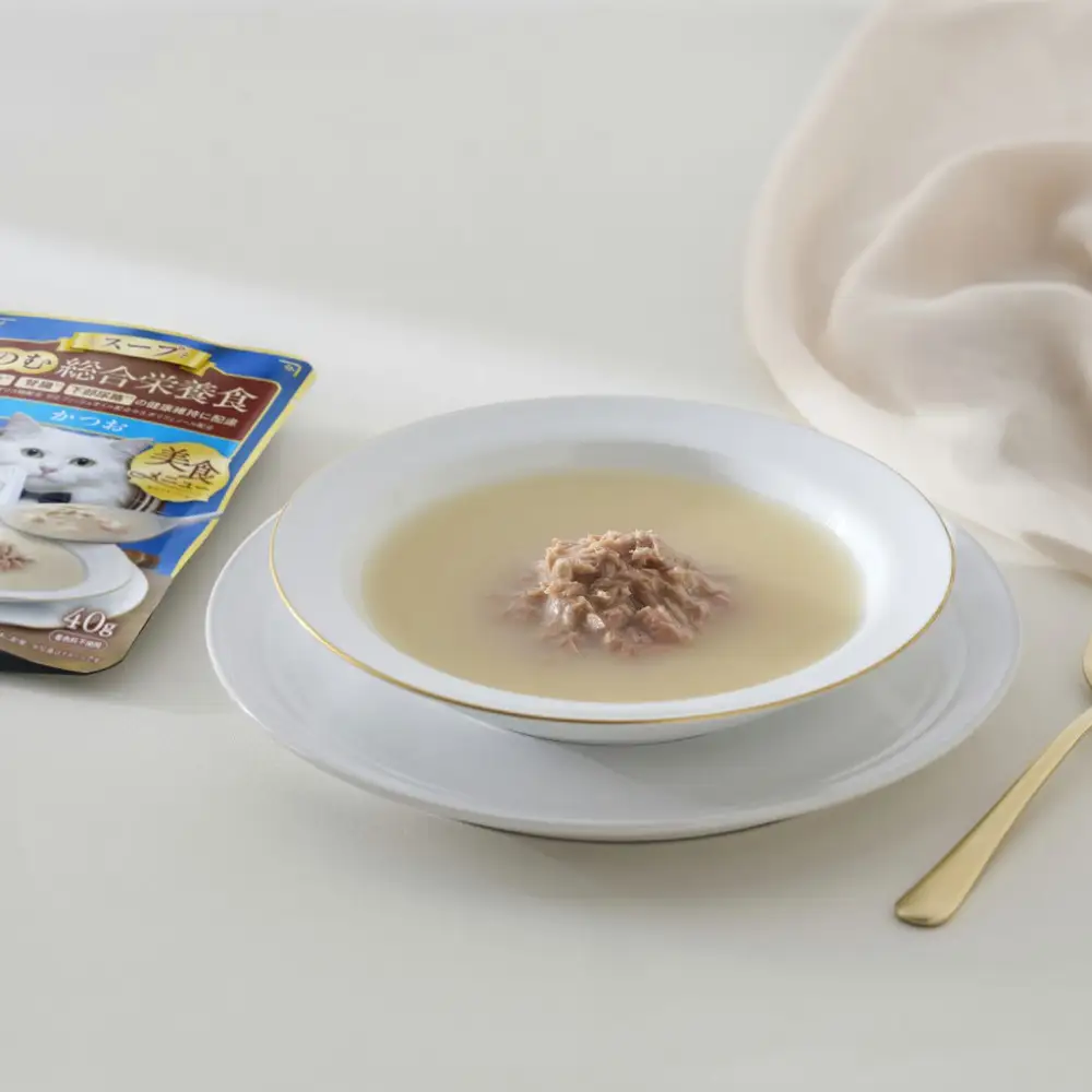 キャットフード 美食メニュー スープ かつお   P-40SK×12P