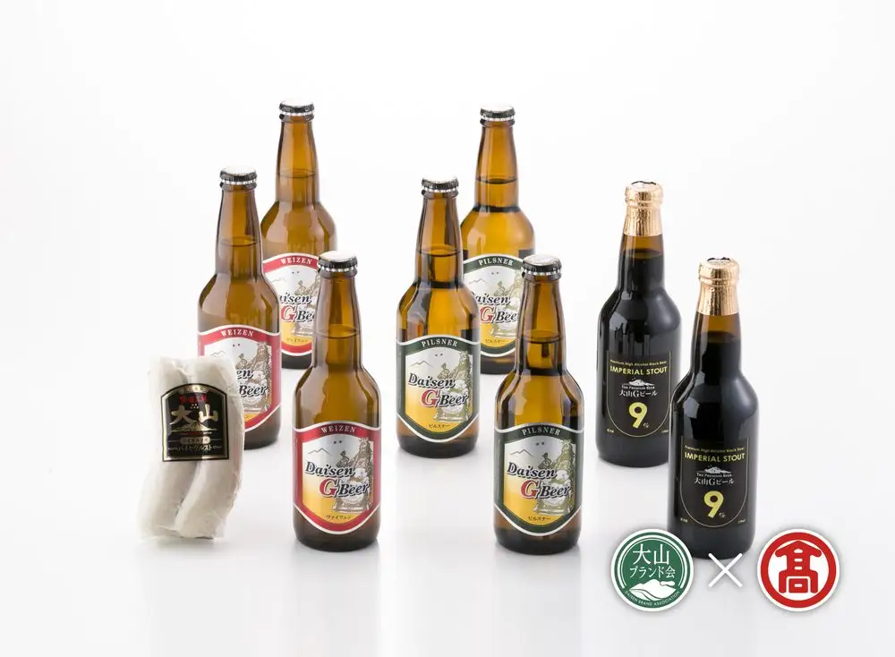 (大山Ｇビール)頒布会　大山Ｇビール・大山ハム詰合せ3回コース DB-90