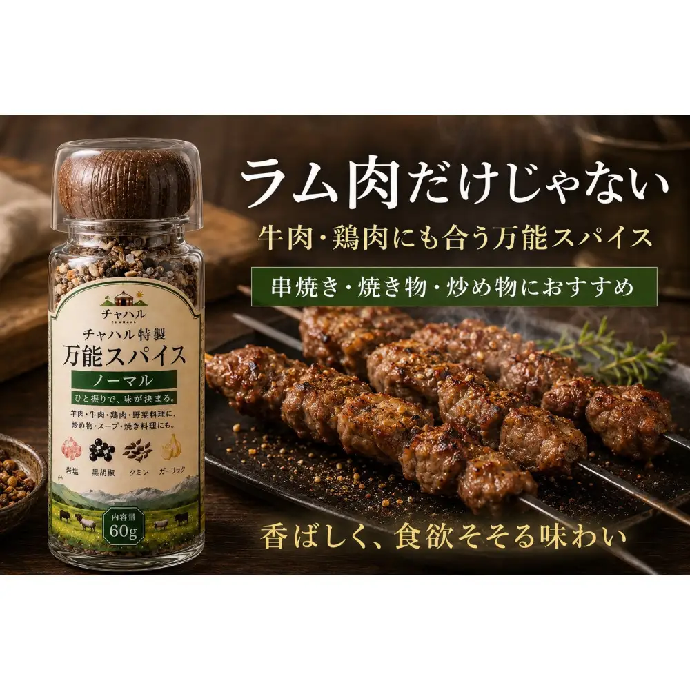 チャハル特製スパイス（ノーマル）60g×2個