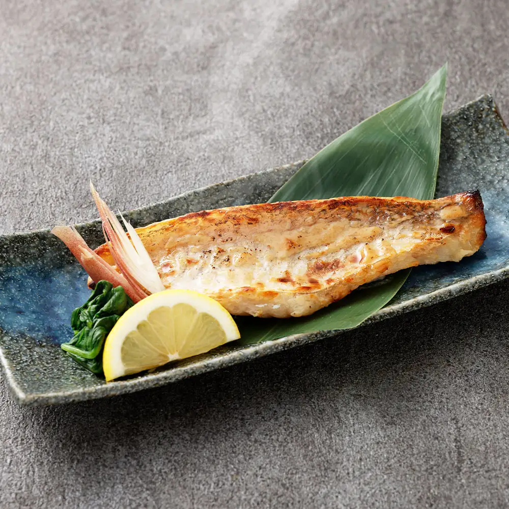 甘鯛酒粕焼き （ 約85g × 1個 ） 甘鯛 鯛 たい タイ 魚 魚類 魚介 魚介類 酒粕 粕焼き 惣菜 おかず おつまみ 晩酌 酒の肴 簡単 手軽 食べきりサイズ 時短 電子レンジ 冷凍