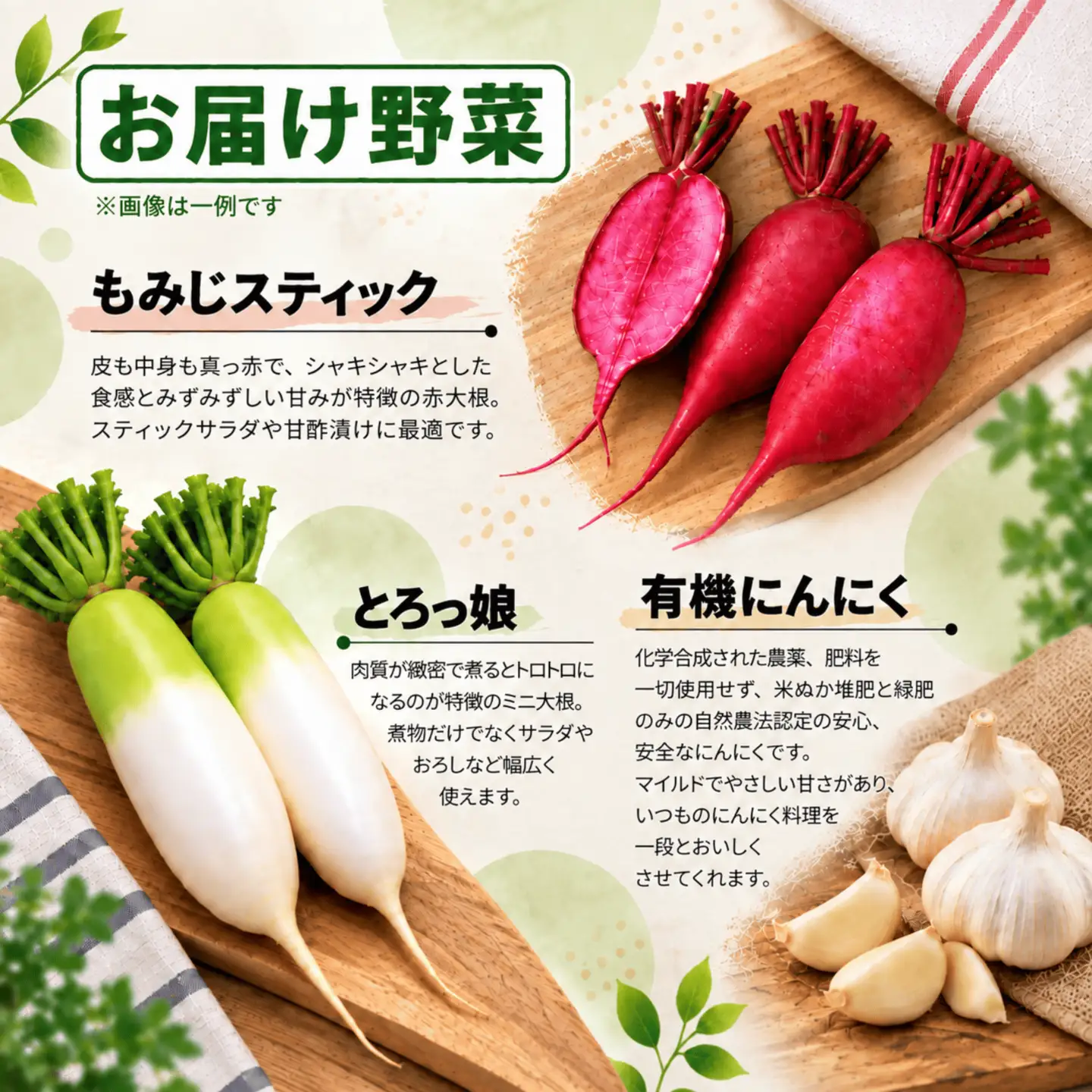 やまもと農産のオーガニック野菜詰め合わせ 約5kg