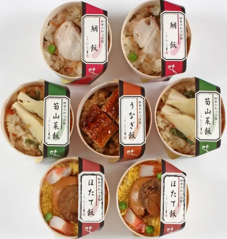 【わらびの里】料亭のわっぱ飯 4種7個セット 京都 老舗料亭 人気