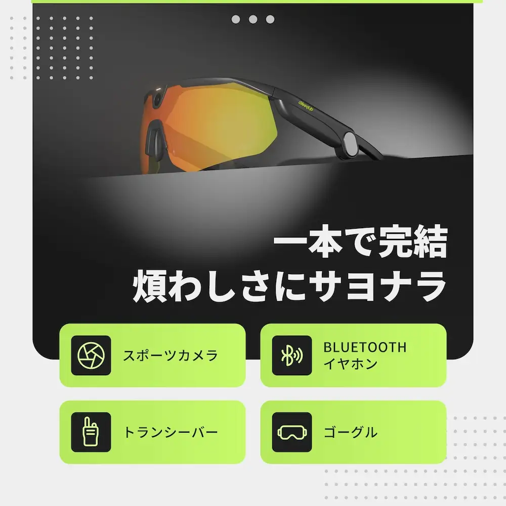 BleeqUp Ranger 4-in-1 AIスポーツカメラグラス [1639]