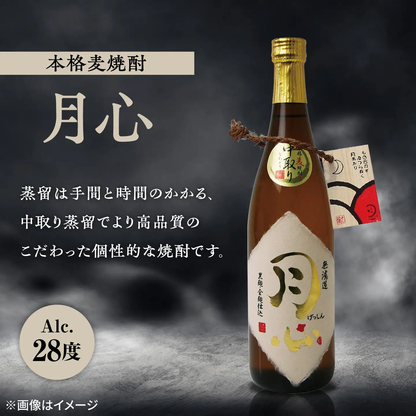 老松酒造 大分 麦焼酎 月心 おこげ 飲み比べセット 2本入 日田市 おこげ げっしん 黒麹 全麹 酒 おさけ[AREY017]