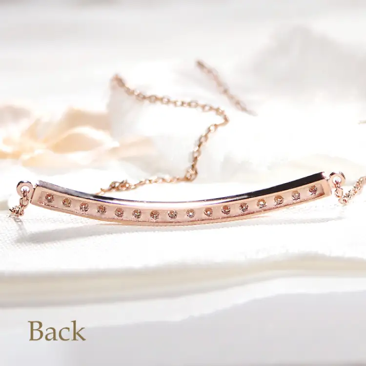 ネックレス レディース K18PG ピンクゴールド ダイヤモンド 0.30ct【 f183-k18pg 】