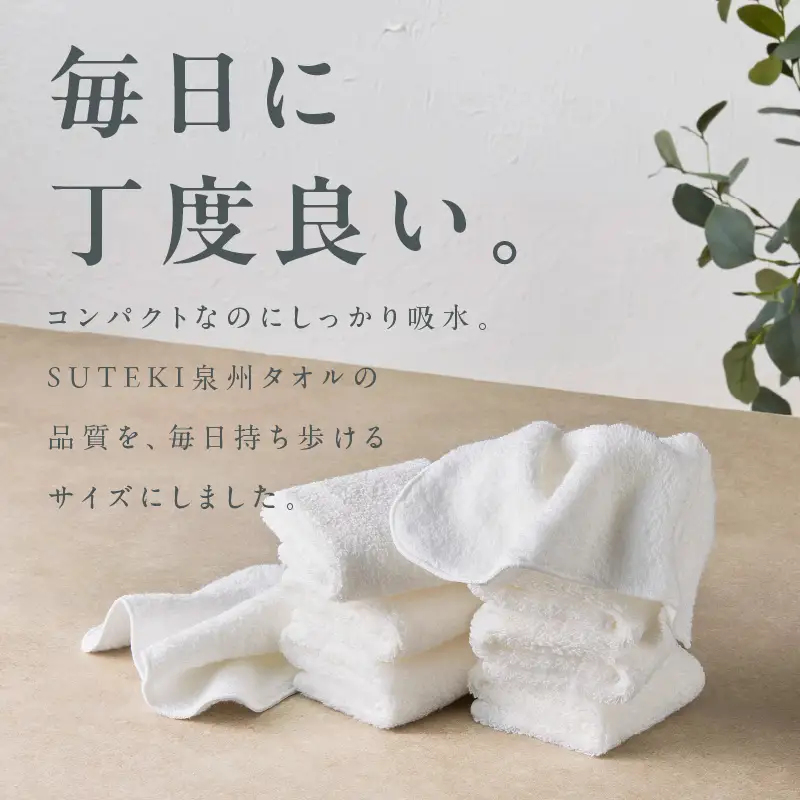 SUTEKI ハンカチ 8枚（ホワイト）
